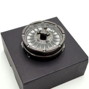 EDC Roulette Fidget Spinner Dice Set Metallic Black White Dragon D20 D&D RPG